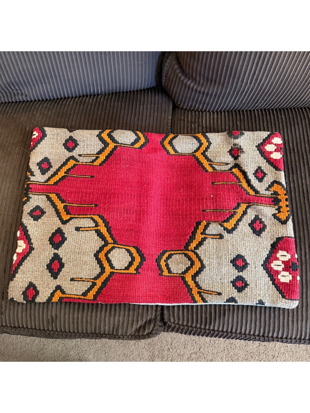 Vintage Turkish textile pillow cover